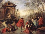 LANCRET, Nicolas The Swing  t oil painting reproduction